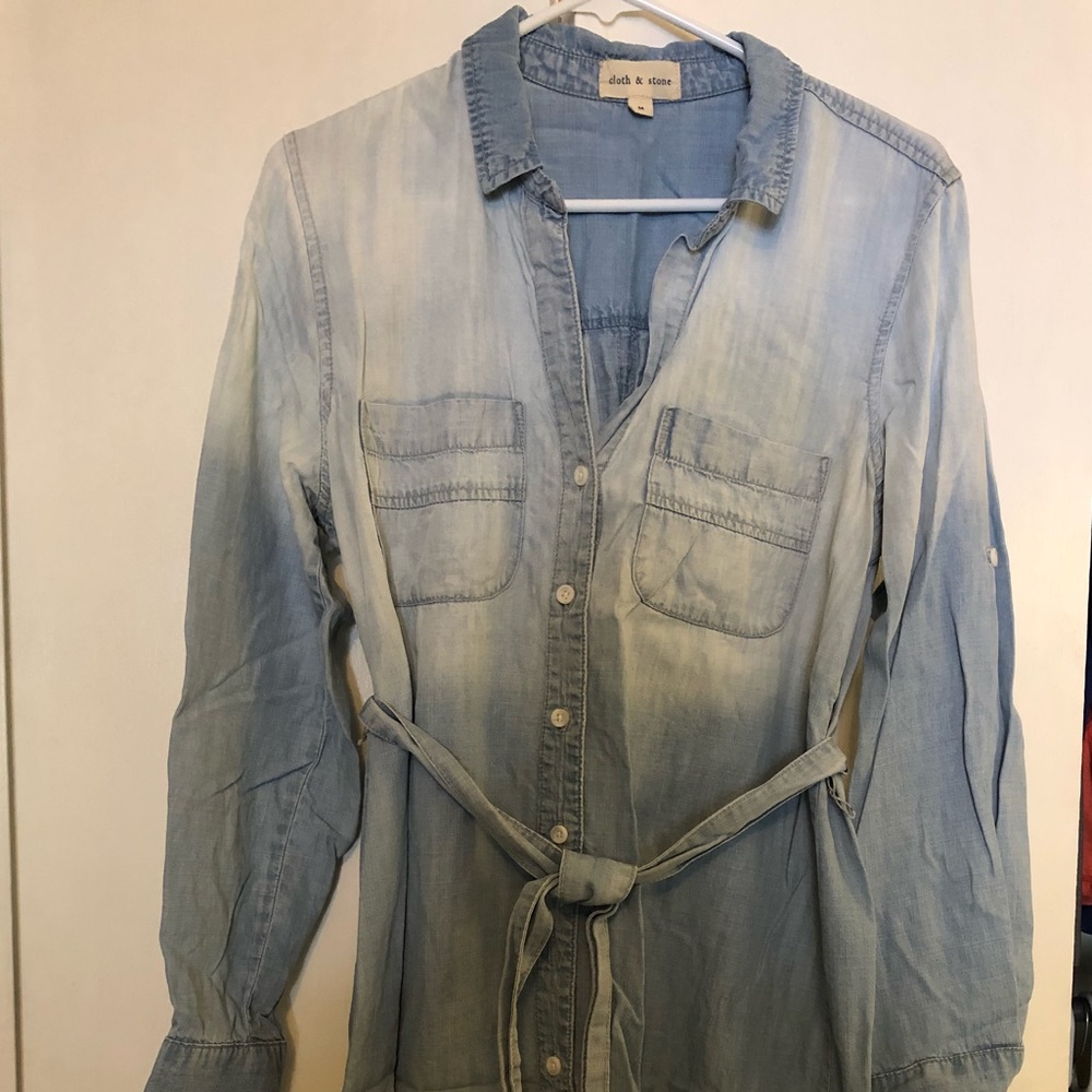 Anthropologie chambray dress